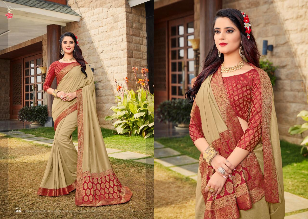 Starwalk vol 6 Designer Printed Vichitra Silk Party wear Saree Collectins